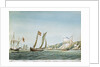 Sketch of various sorts of vessels in the Adriatic, including a zebeck [xebec], trabacolo [trabaccolo], a French courier and a gunboat settee by William Innes Pocock