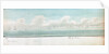 Two separate drawings of the city of Trieste and the city of Venice both from the sea by William Innes Pocock