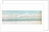 Two separate drawings of the city of Trieste and the city of Venice both from the sea by William Innes Pocock