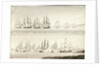 Different modes of painting line of battle ships by William Innes Pocock
