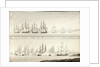 Different modes of painting line of battle ships by William Innes Pocock