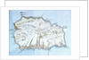 Map of the island of St Helena by William Innes Pocock