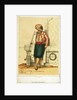 A moor from Algiers smoking a pipe with a view out to sea behind by Puvis Lasvalle