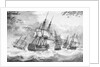 Five men-of-war in a breeze by D. Tandy