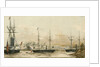 Tiensing, Peiho? River 1858, HMS 'Coromandel' by E.E. Bradford