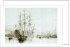 HMS 'Victory' afloat by William Lionel Wyllie