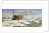 Barges and sea by William Lionel Wyllie