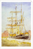 'Discovery' bending sails by William Lionel Wyllie