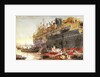 P&O liner coaling prior to embarkation, probably the 'Mongolia' (1922) by William Lionel Wyllie