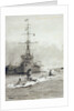 Submarines passing Dreadnought by William Lionel Wyllie