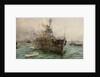 HMS 'Audacious' sinking off Loch Swilly after striking a mine, 27 October 1914 by William Lionel Wyllie