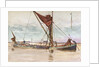 Thames barge by William Lionel Wyllie