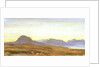 Sunset, Hills, probably Scotland by William Lionel Wyllie