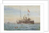 HMS 'Bonaventure' and submarines by William Lionel Wyllie