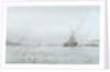 The interned German High Seas Fleet at Scapa Flow, with HMS 'Carlisle' and 'Blonde' by William Lionel Wyllie