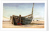A Fishing Boat from St Valery-sur-Somme at Berck-sur-Mer by William Lionel Wyllie