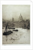 St Paul's from the South Bank by William Lionel Wyllie