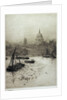 St Paul's from the South Bank by William Lionel Wyllie