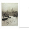 St Paul's from the South Bank by William Lionel Wyllie