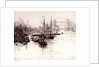 Eel boats off the Tower of London by William Lionel Wyllie