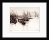 Eel boats off the Tower of London by William Lionel Wyllie