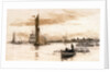 Greenwich with barges and other craft. by William Lionel Wyllie