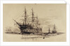 Training ship 'Exmouth' by Wiiliam Lionel Wyllie
