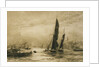 Barge and other craft on the River by William Lionel Wyllie