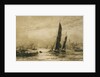 Barge and other craft on the River by William Lionel Wyllie