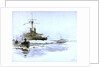 HMS 'Victoria' (1887), just prior to her loss [formerly misidentified as the 'Calliope'] by William Lionel Wyllie