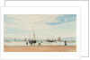 Fishing boats near a beach by William Lionel Wyllie