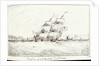 Sailing vessels at sea by Edward Bamfylde Eagles