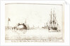 His Majesty's Ship Barham hove down by His Majesty's Ship Shannon at the Island of Curacoa by Lt Edward Bamfylde Eagles