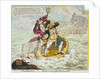 A French Hail Storm, - or - Neptune losing sight of the Brest Fleet by James Gillray