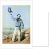 A sailor hails from shore by unknown