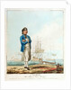 A seaman with a man-of-war's barge by D. Serres