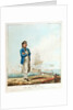 A seaman with a man-of-war's barge by D. Serres