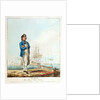 A seaman with a man-of-war's barge by D. Serres
