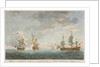 Taking of the 'Marquese de Antin' and 'Louis Erasme' by the Prince Frederick and Duke privateers by Charles Brooking