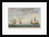 Taking of the 'Marquese de Antin' and 'Louis Erasme' by the Prince Frederick and Duke privateers by Charles Brooking