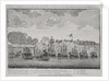 A view of Geriah as it was taken by the British fleet under the command of the Admirals Watson and Pocock February 13th 1756 by M. Hore