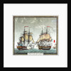 Battle between 32-gun French frigate 'Surveillante' and English 32-gun frigate 'Quebec' by Angeli
