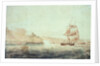 French batteries firing at the brig 'Childers' off Brest 1793 by unknown