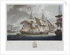 French gun vessels captured on 31 January 1804 by HMS 'Tribune' and 'Hydra' by Joseph Constantine Stadler