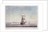 64-gun ship 'Dictator' (1783) engaging Danish gunboats, 26 June 1808 by N. Truslew