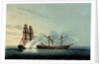 The Turkish frigate 'Badere Zaffer' striking to HMS 'Seahorse' by Robert Pollard
