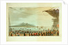 Isle of France No. 1. View from the deck of the Upton Castle transport of the British Army landing by R. Temple