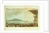 Isle of France No. 1. View from the deck of the Upton Castle transport of the British Army landing by R. Temple