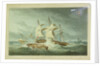 Destruction of the 'La Mouch' by HMS 'Hermes', 14 September 1811 by Philip Brown