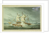Destruction of the 'La Mouch' by HMS 'Hermes', 14 September 1811 by Philip Brown